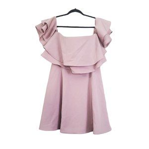 NWT Keepsake The Label Two Fold Mini Dress Dusty Pink Large